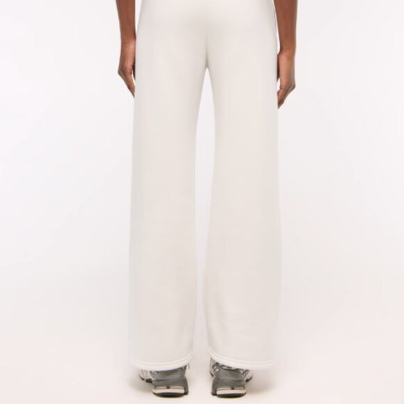 Abercrombie & Fitch High Rise Sunday Wide Leg Sweatpant SZ LARGE - Picture 3 of 5